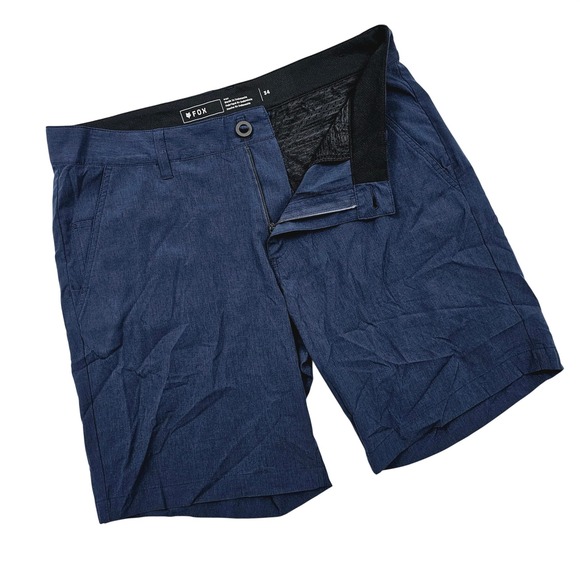 Fox Racing Other - Fox Racing Essex Tech Shorts Mens 34 Navy Blue Stretch Chino MTB Casual Hiking